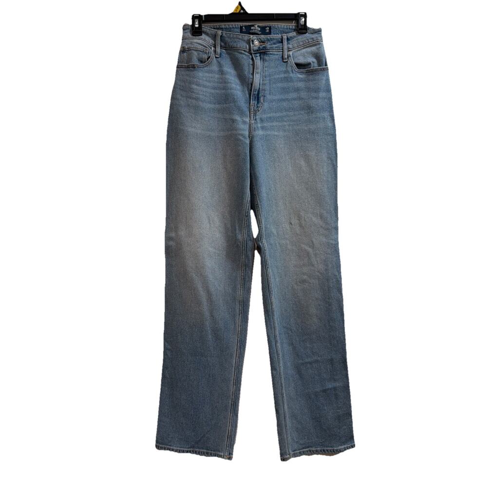 Hollister Ultra High Rise Dad Womens Jeans 28 Light Wash Denim Vintage Stretch